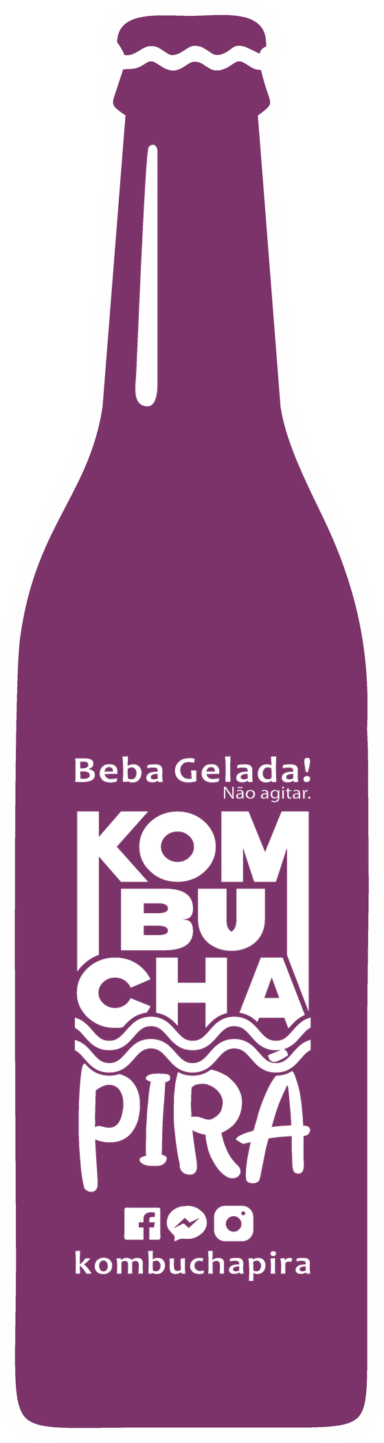 Garrafa de Kombucha Pirá roxa